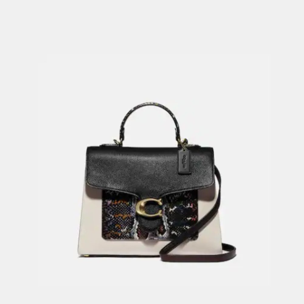 ❤️SOLD❤️ Coach Tabby Top Handle In Colorblock Snakeskin - Picture 10 of 13